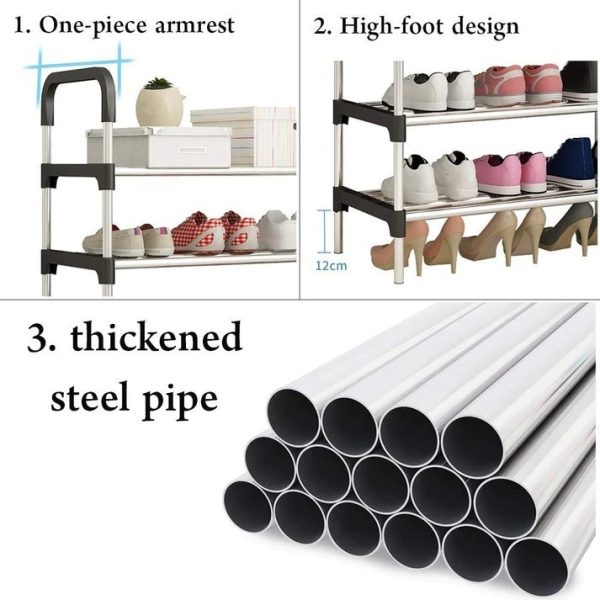 Non-breakable Floor Standing Shoes Rack