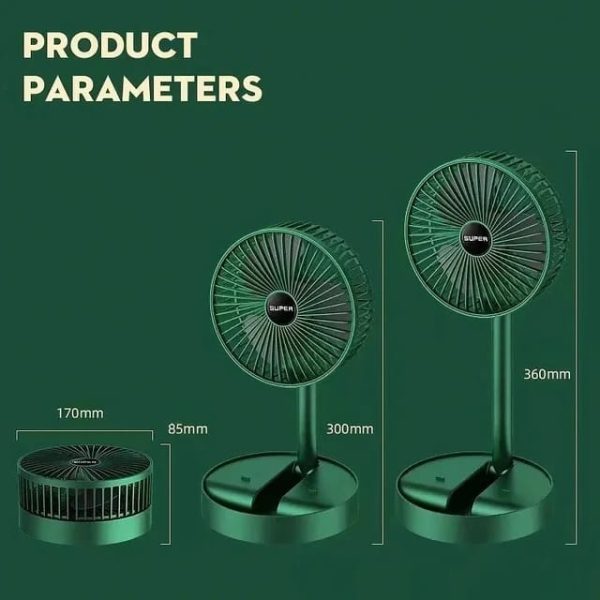 Rechargeable Table Desk Fan
