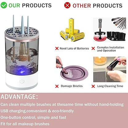 3 In 1 Electric Makeup Brush Cleaner