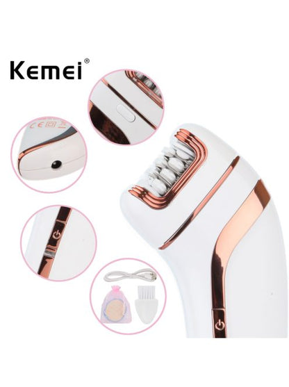 Chargeable Epilator With Extra Shaving Head