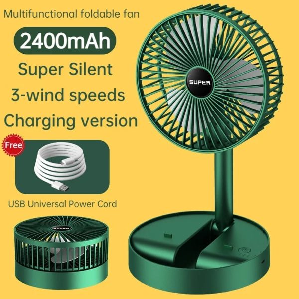Rechargeable Table Desk Fan